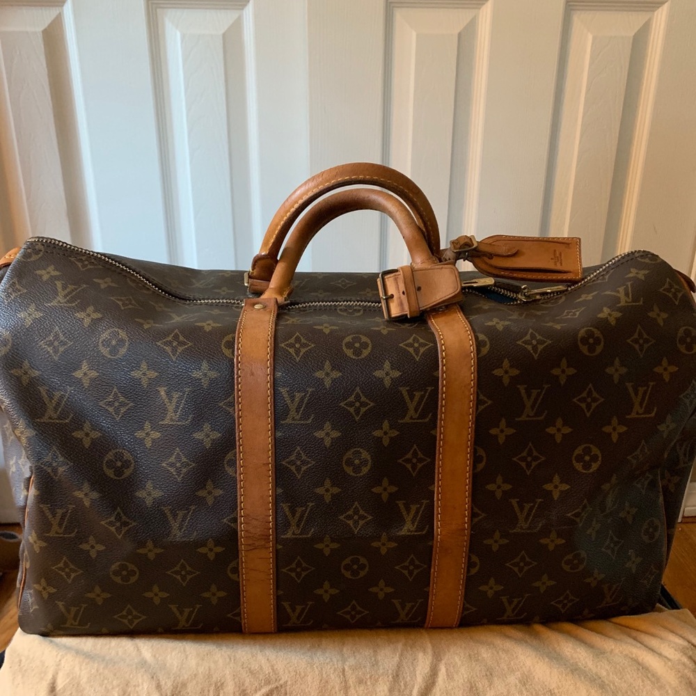 Authentic Louis Vuitton 50 Keepall bag - Picture 2 of 8